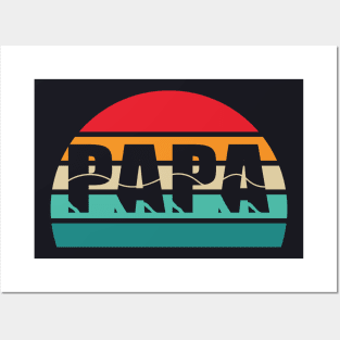 Papa Father's Day Present For Dad Daddy Dada Grandpa T-Shirt Posters and Art